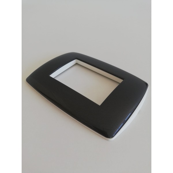 Legrand 682587 Placa de vela de acero en T de 3 módulos_sb metal